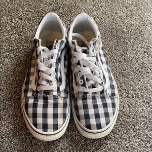 Vans Gingham Black and White